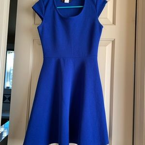 Blue skater dress